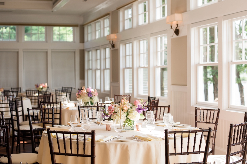 Chesapeake Bay Beach Club Sunset ballroom wedding reception details