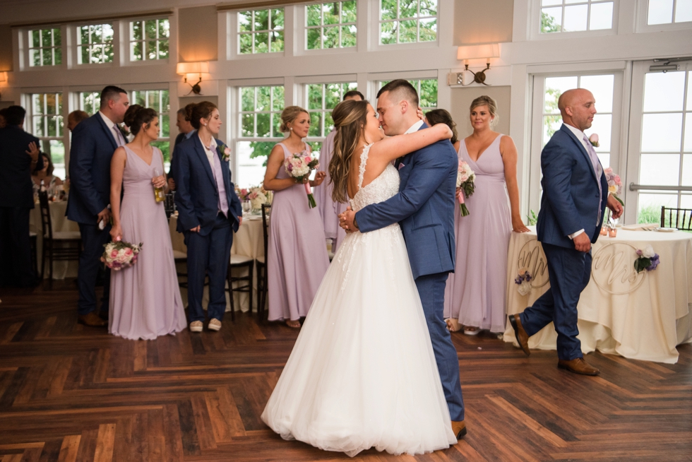 Sunset ballroom wedding first dance