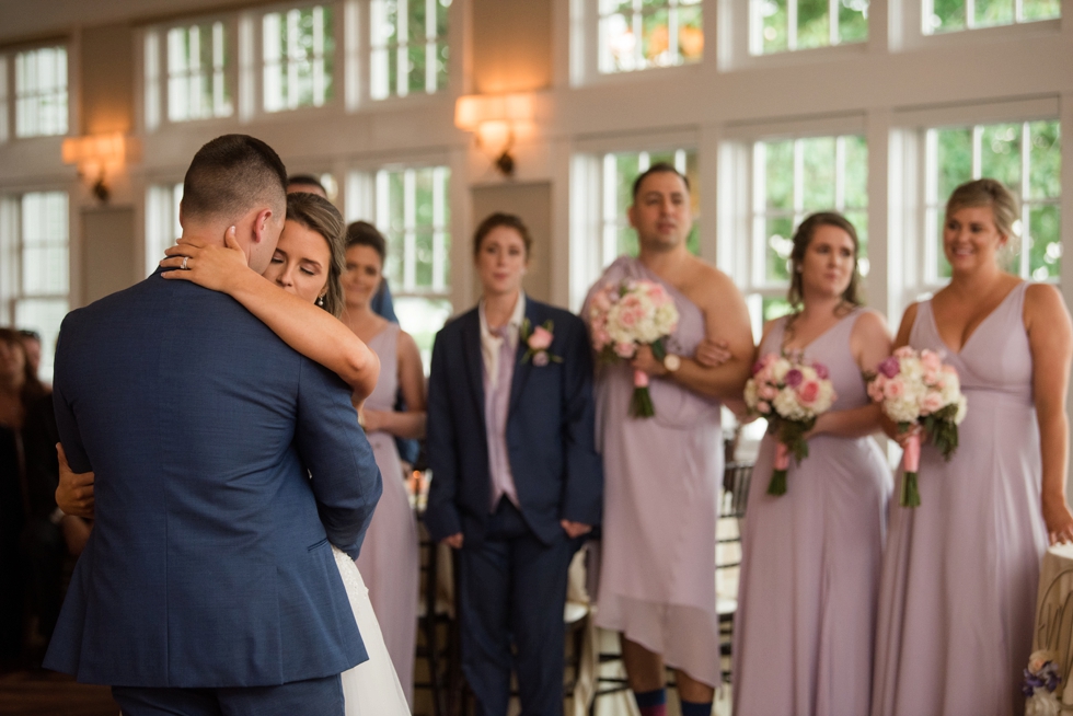 Sunset ballroom wedding first dance