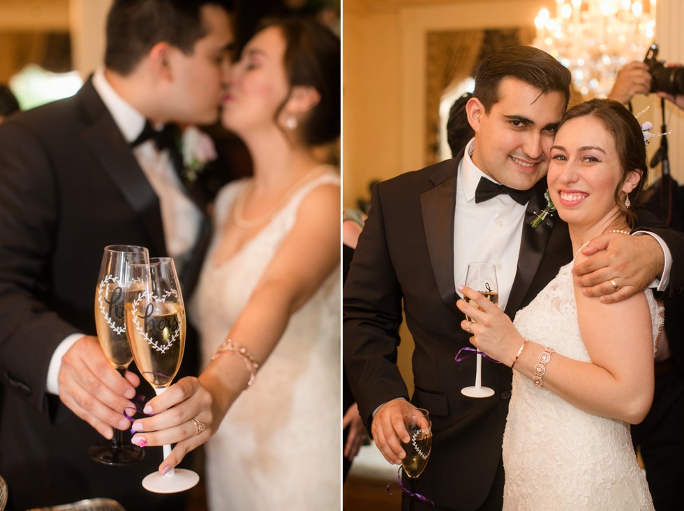 champagne toast at Annapolis Inn