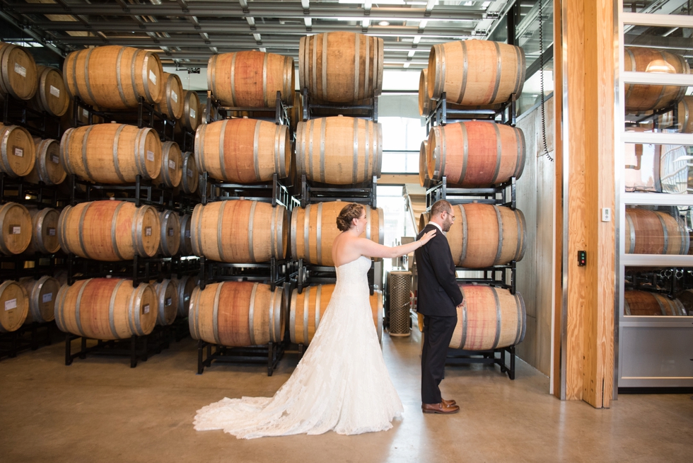 District Winery first look in the barrel room