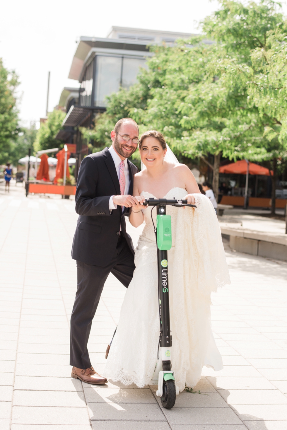 District Winery waterfront wedding couple portrait