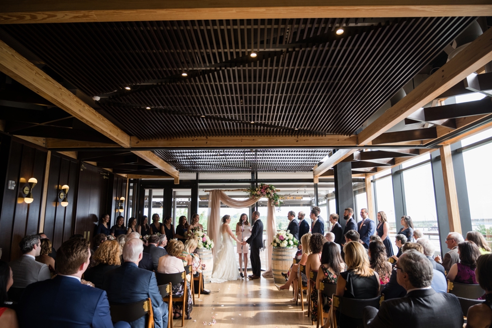 District Winery indoor ceremony