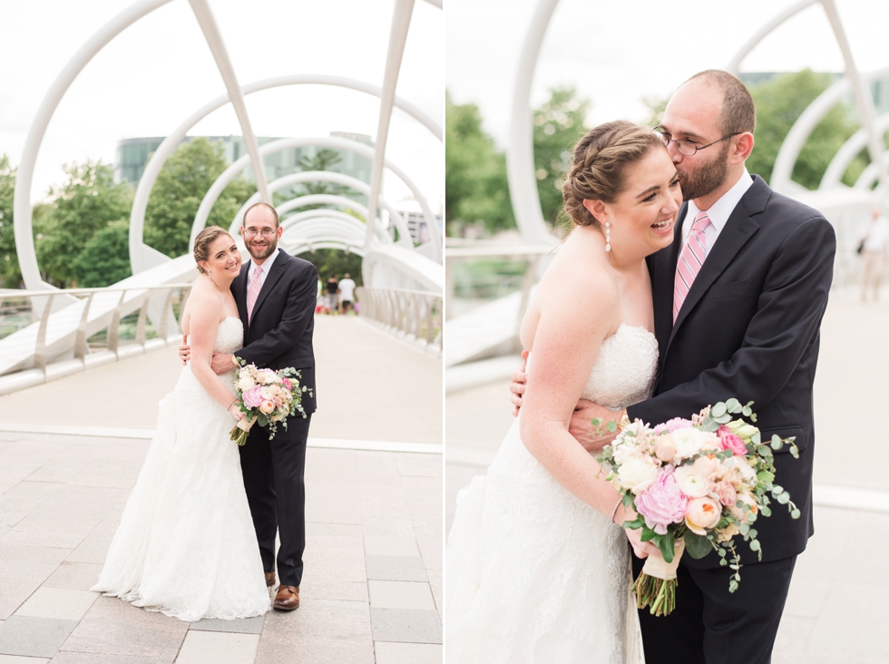 Anacostia riverwalk trail District Winery wedding couple