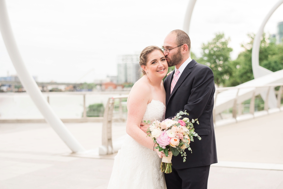 Anacostia riverwalk trail District Winery wedding couple