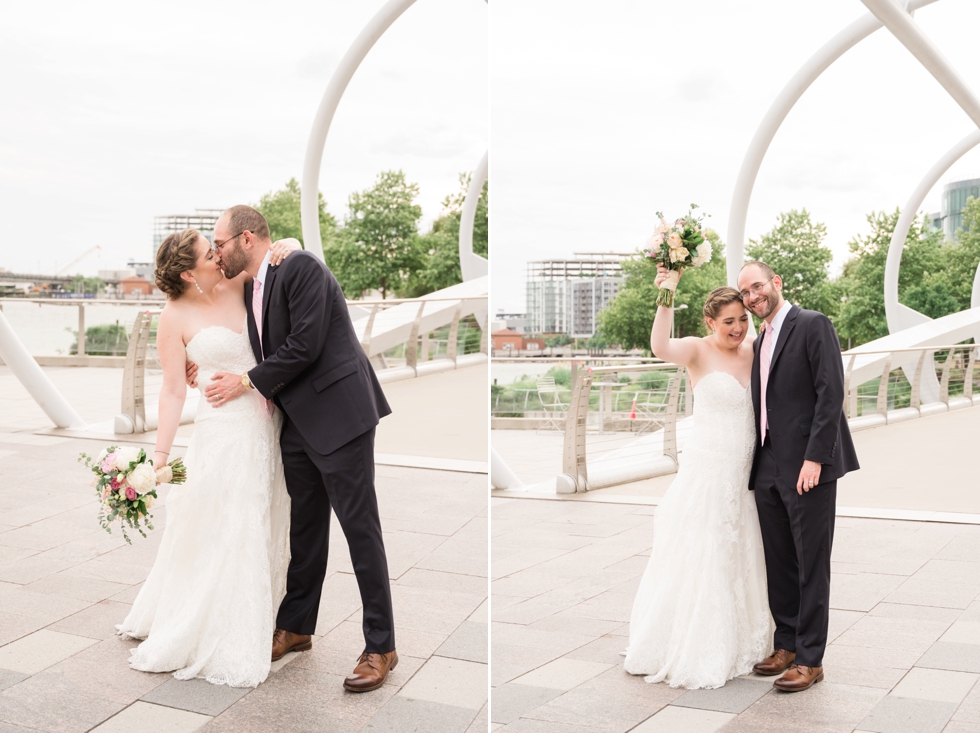 Anacostia riverwalk trail District Winery wedding couple