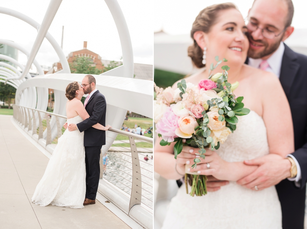 The Yards Park District Winery wedding couple