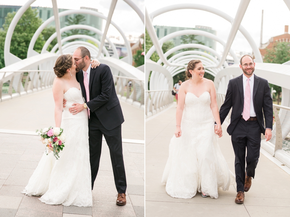 The Yards Park District Winery wedding couple