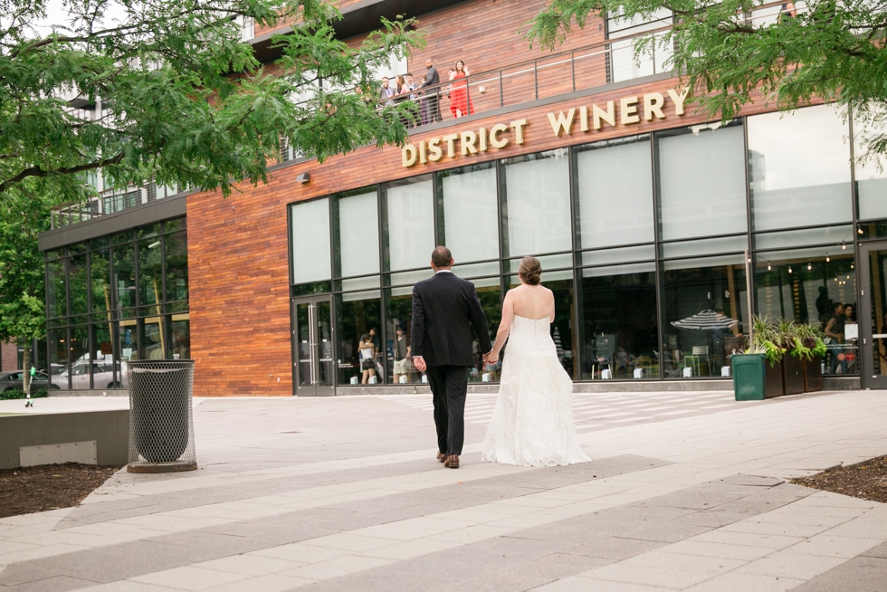 The Yards Park District Winery wedding couple