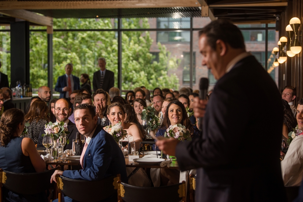 District Winery wedding toasts