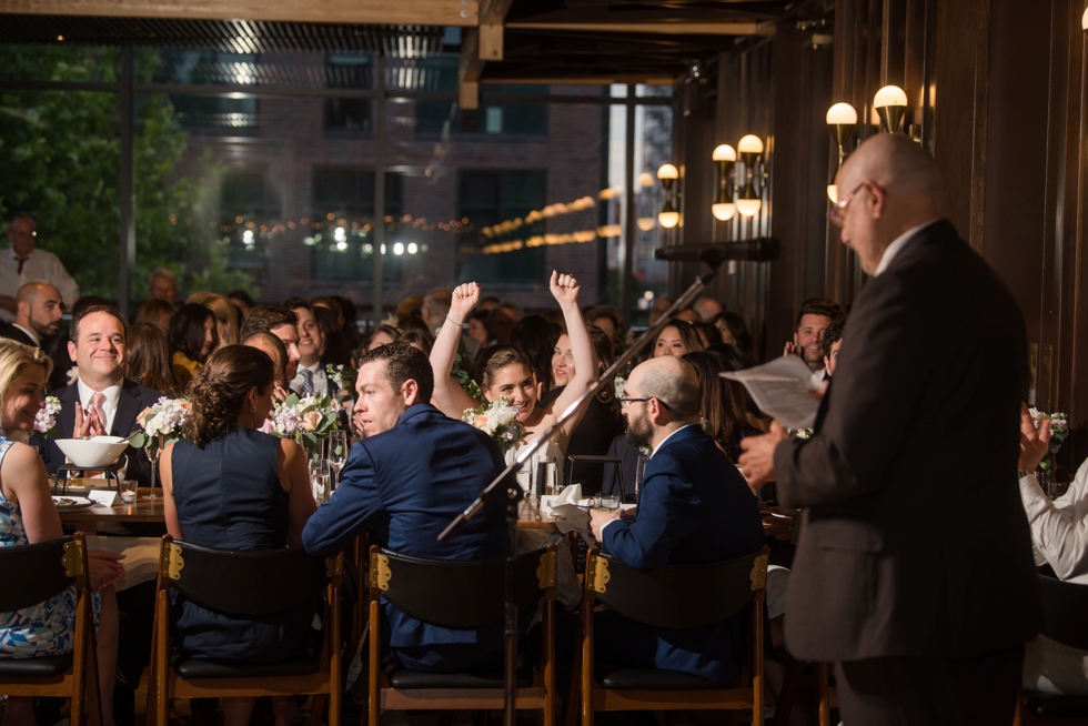 District Winery wedding toasts