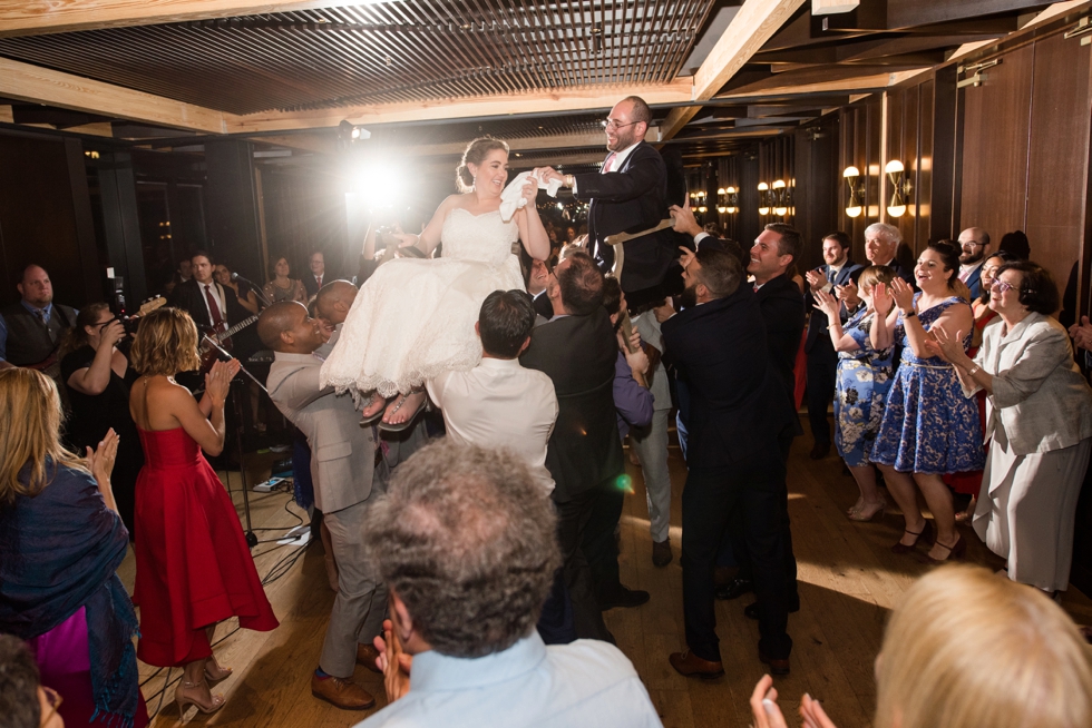 Hora dance at District winery wedding reception