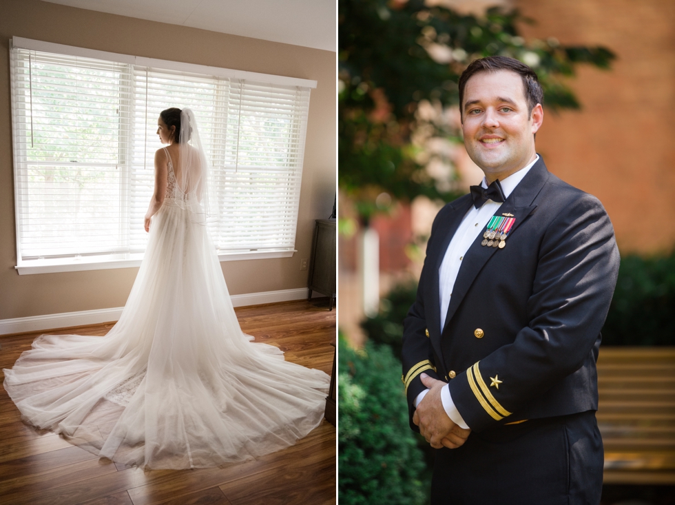 Annapolis waterfront Hotel wedding prep