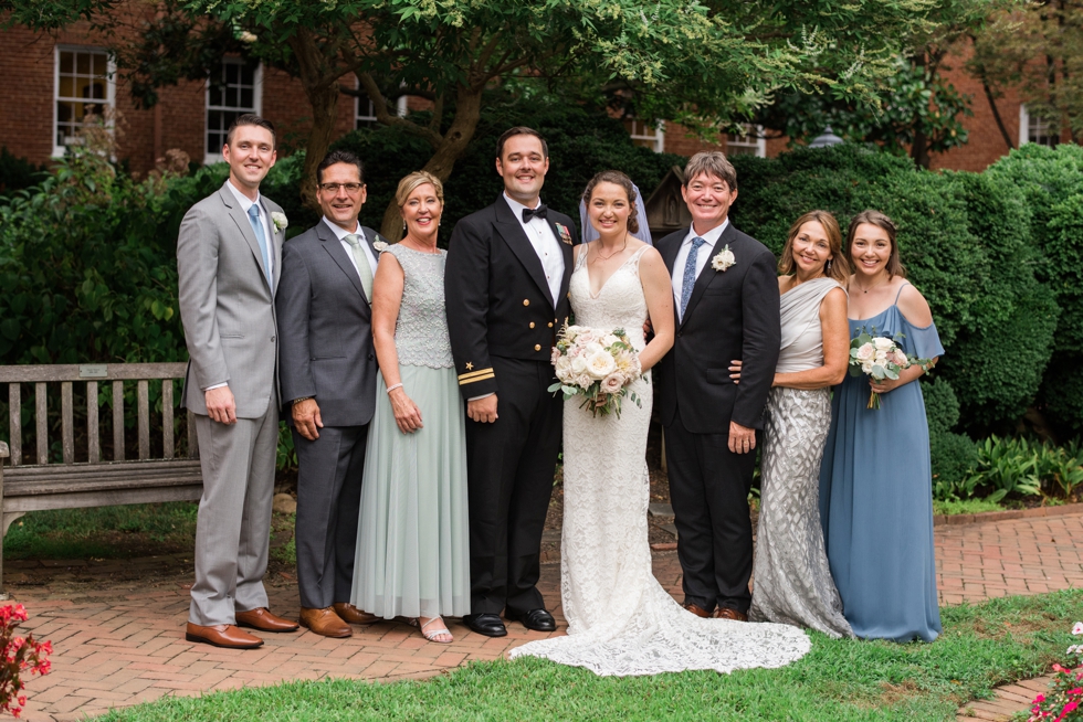 St Marys Annapolis wedding family portraits