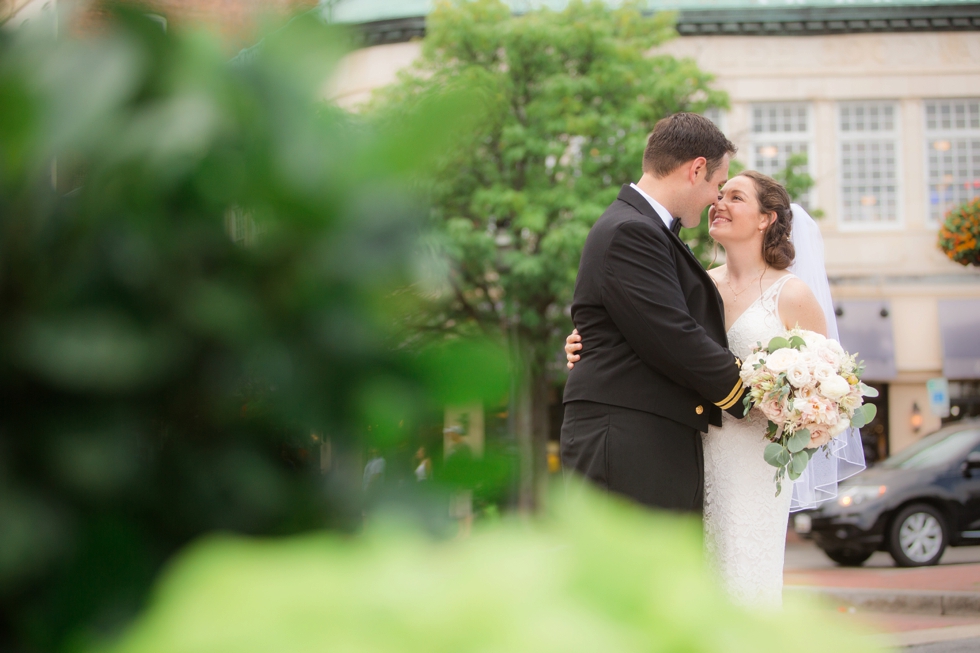 Downtown Annapolis Main street wedding photo