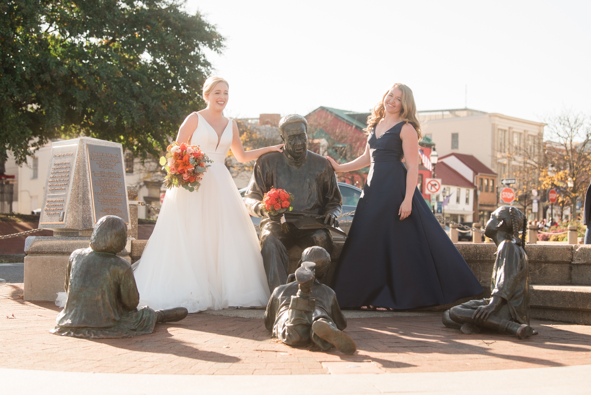 silly bridesmaid in Annapolis