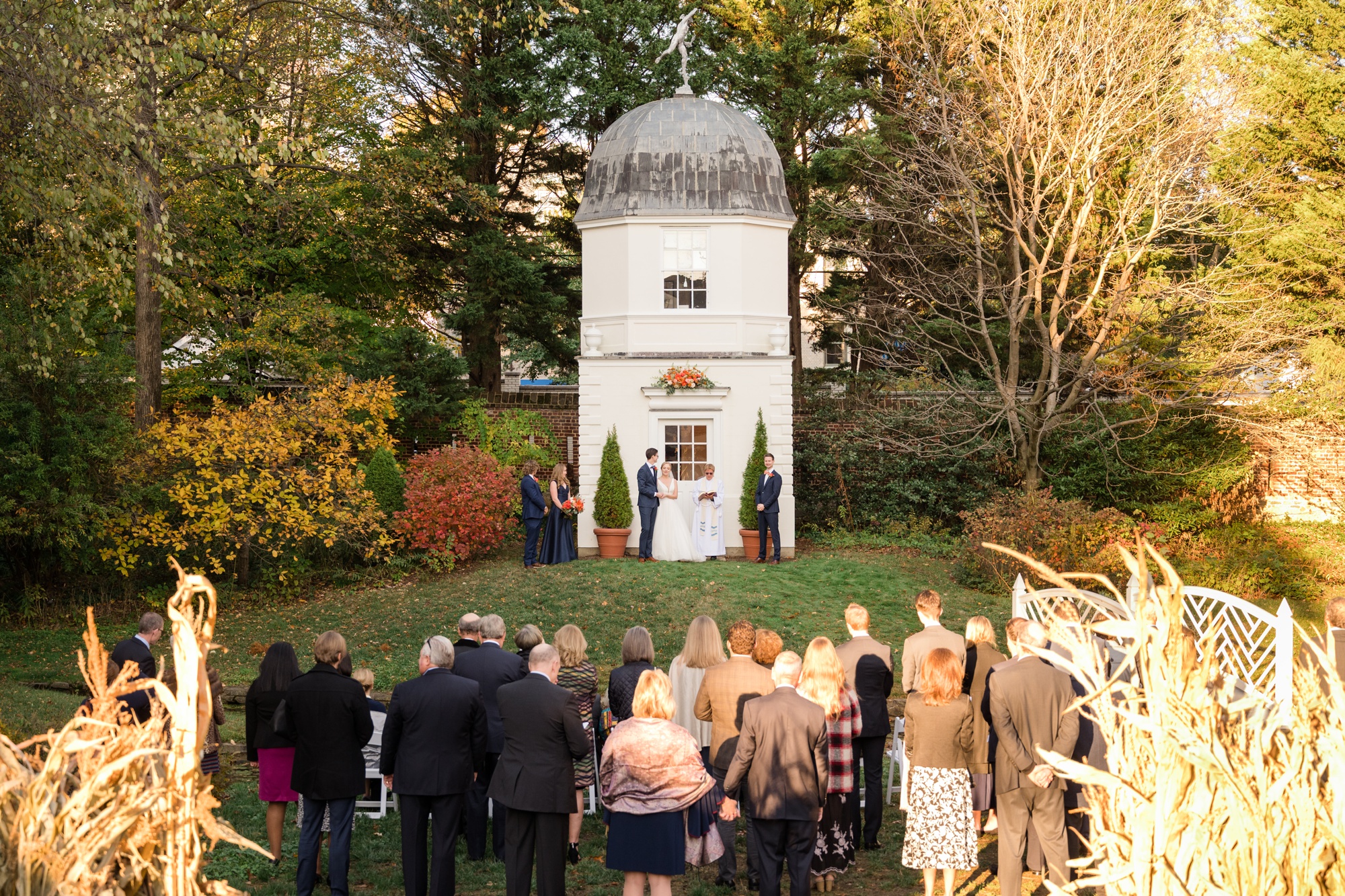 Paca House Garden outdoor ceremony