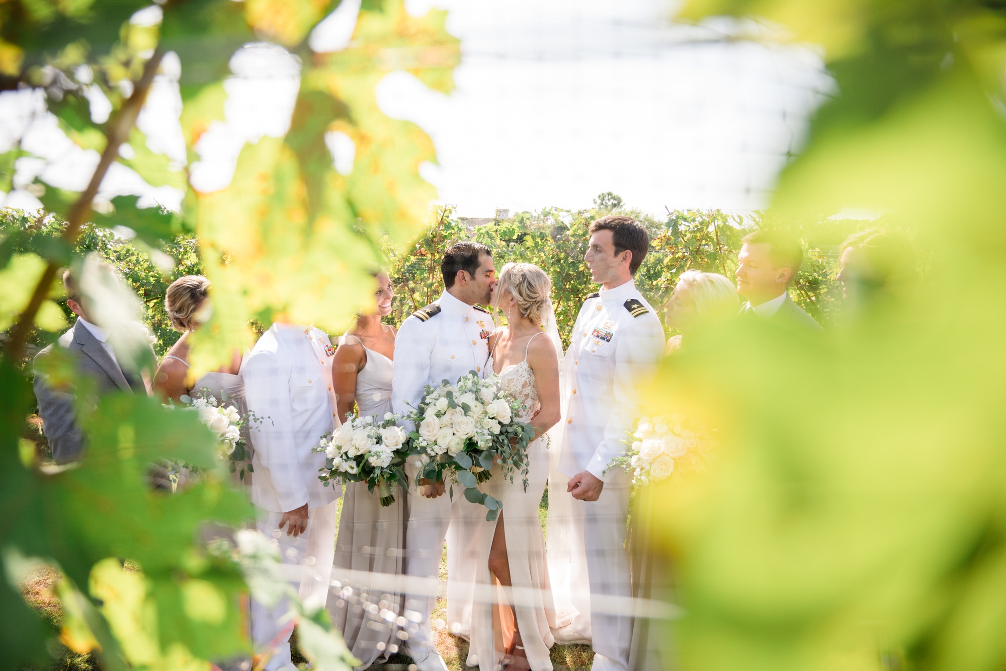 Eastern Shore vineyard bridesmaids