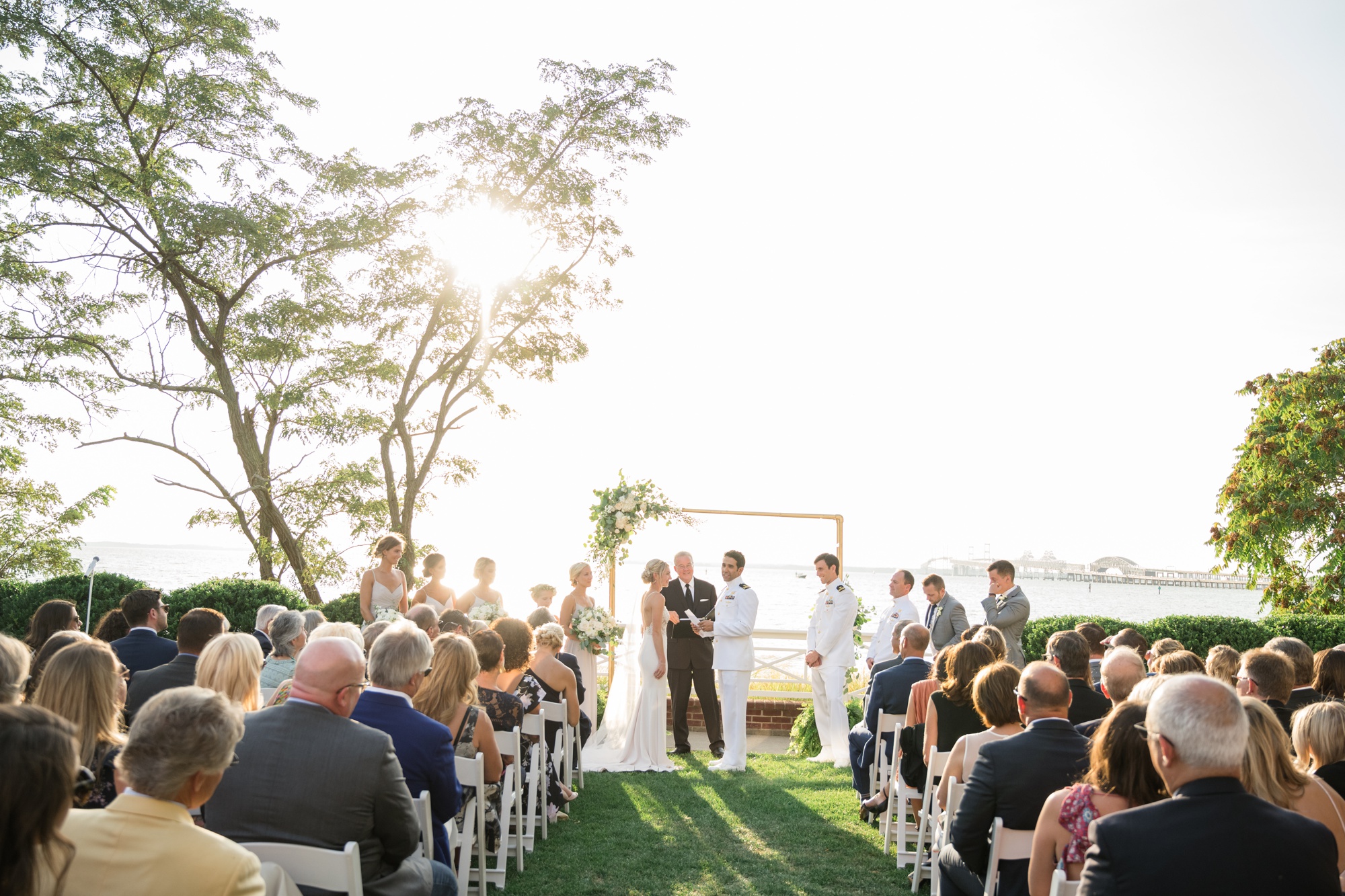 Chesapeake Bay Beach House ceremony