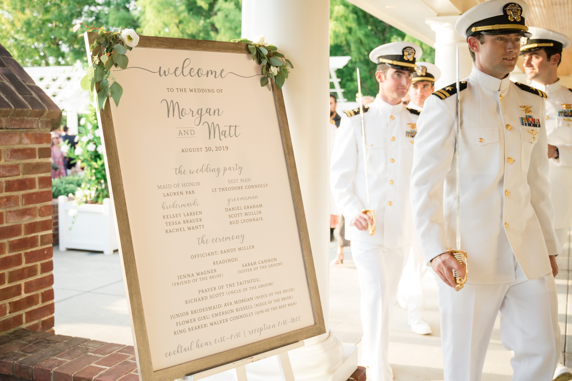 US Navy beach wedding ceremony