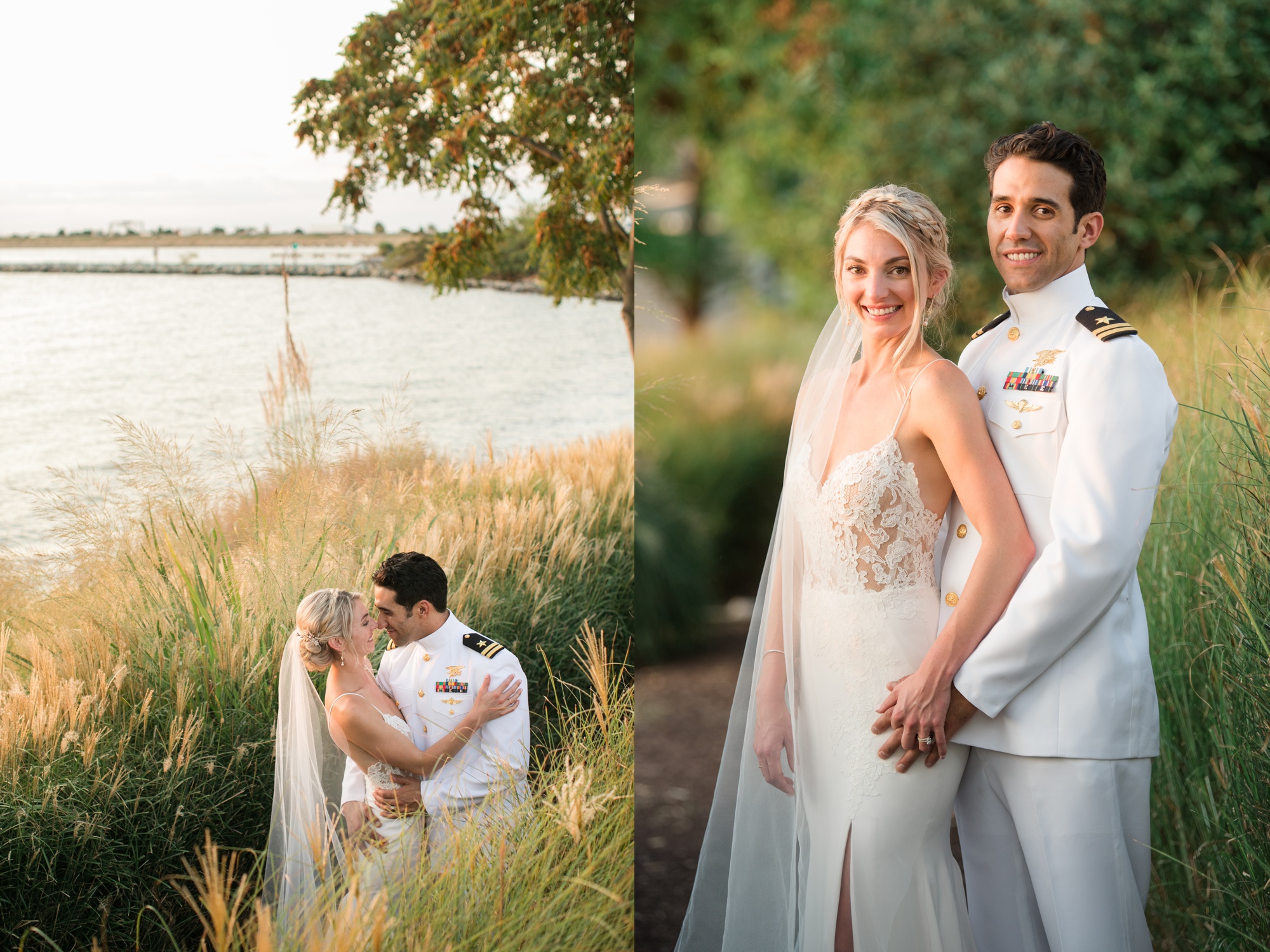 Chesapeake Bay Beach Club beach house sunset newlywed photos