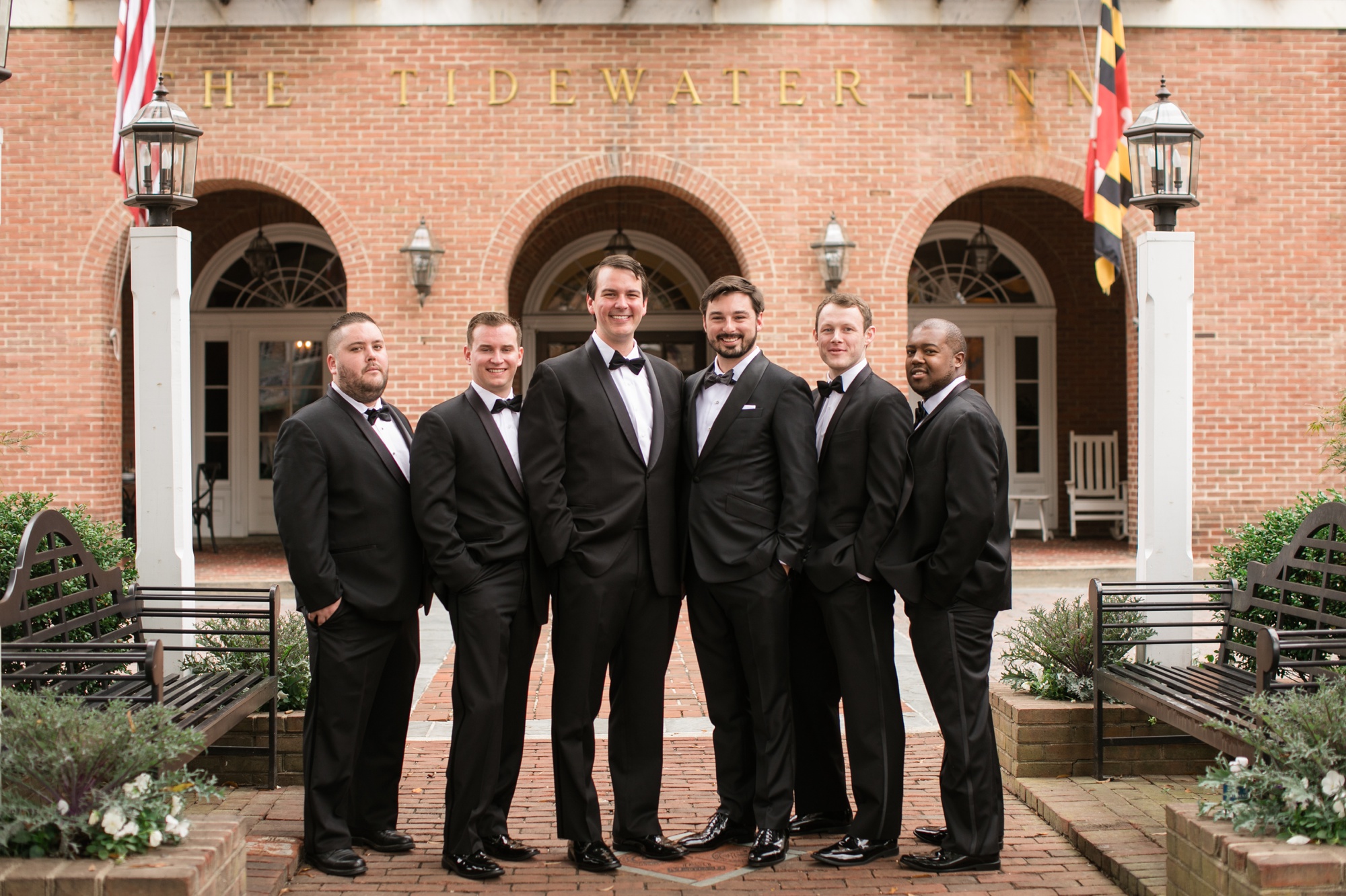 The Tidewater inn groomsmen photo