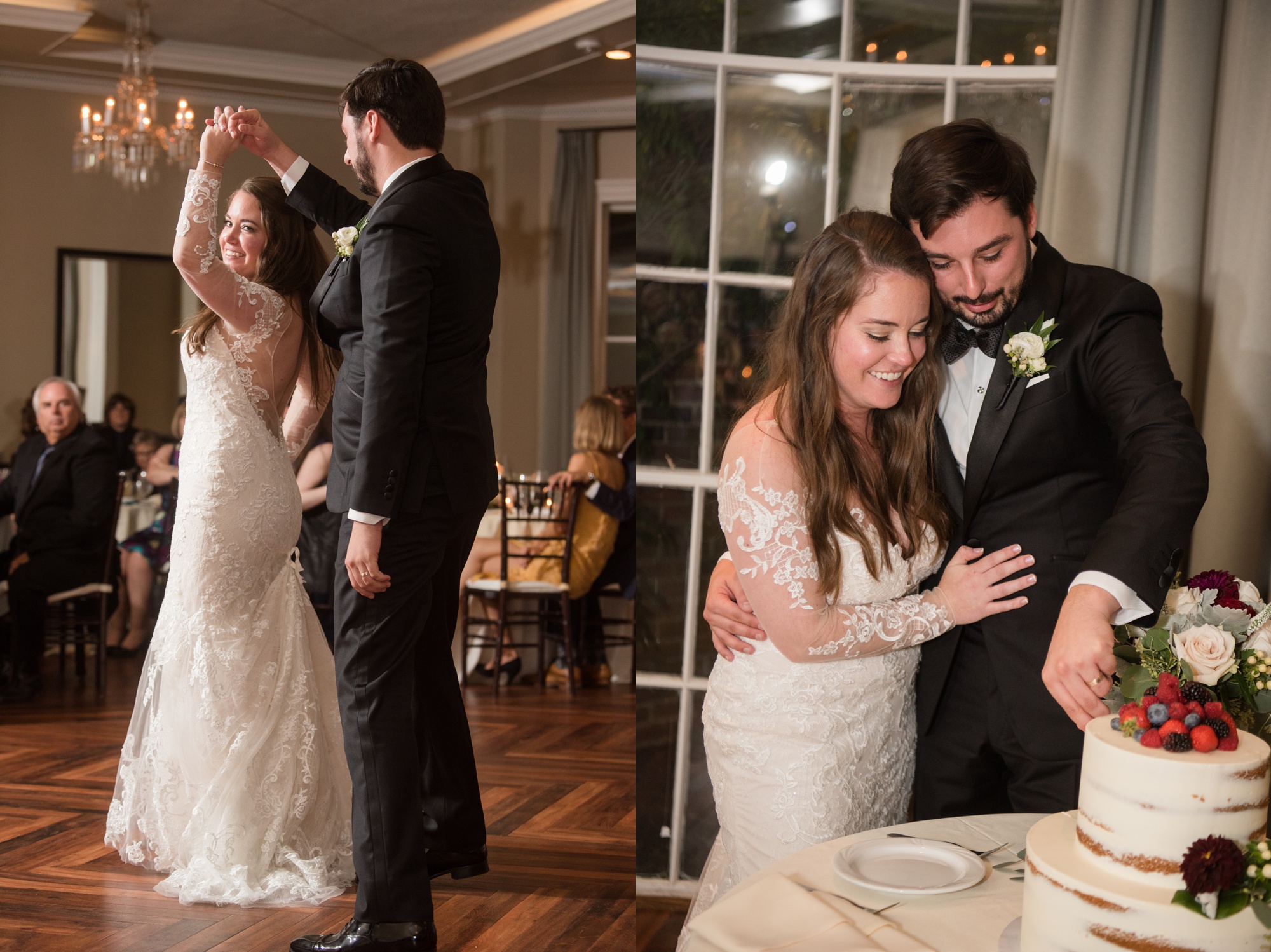 The Tidewater Inn first dance in crystal ballroom