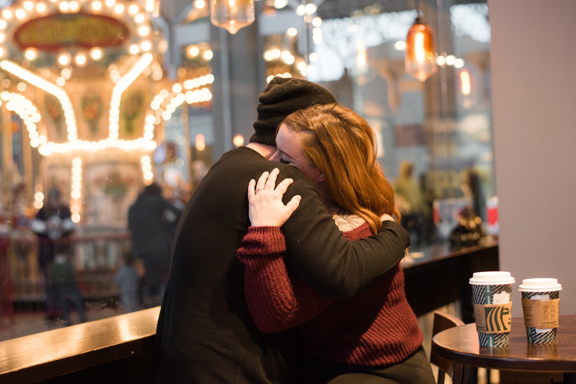 One year anniversary session at Starbucks