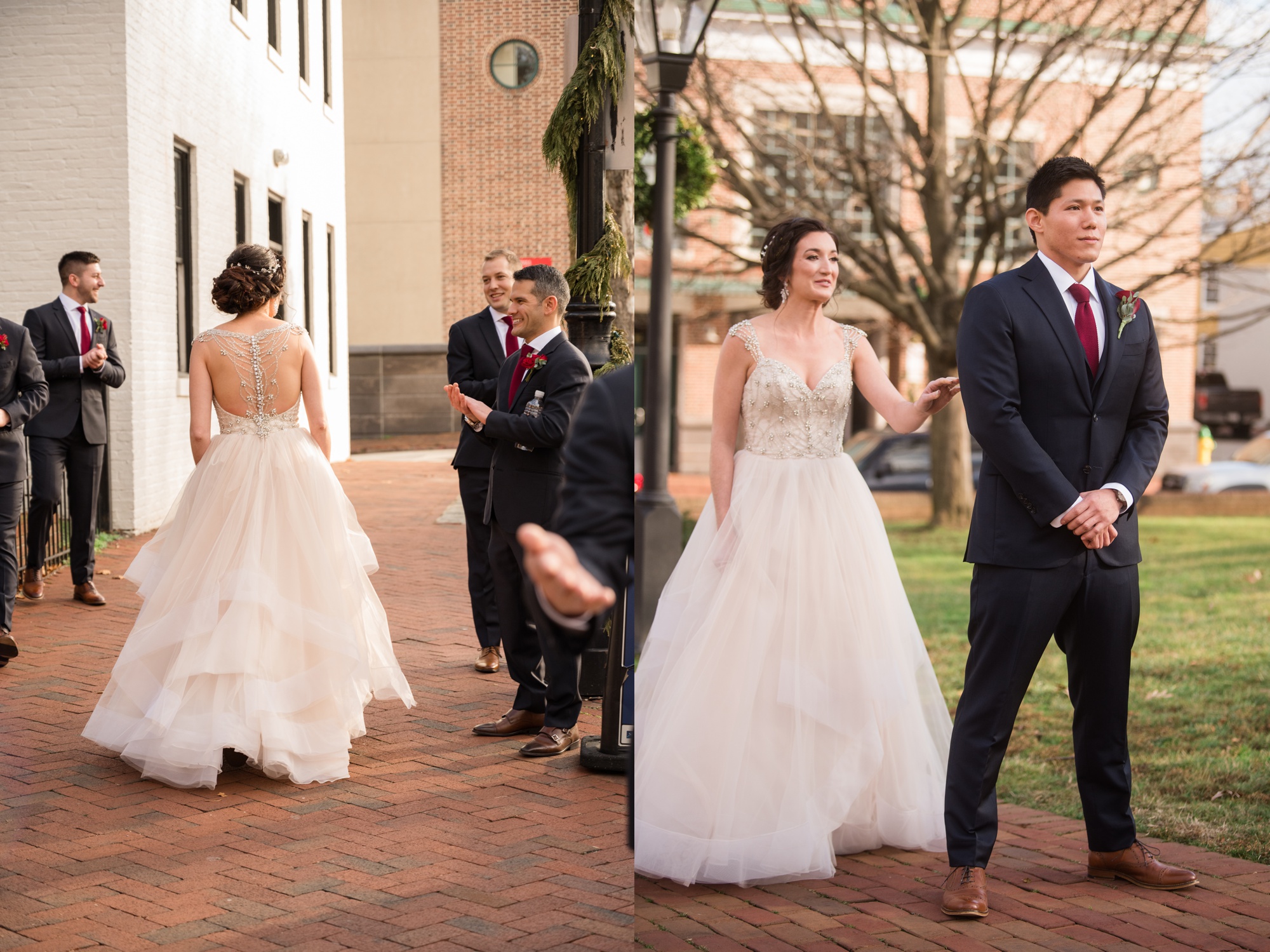 Annapolis wedding couple photos at Maryland State House