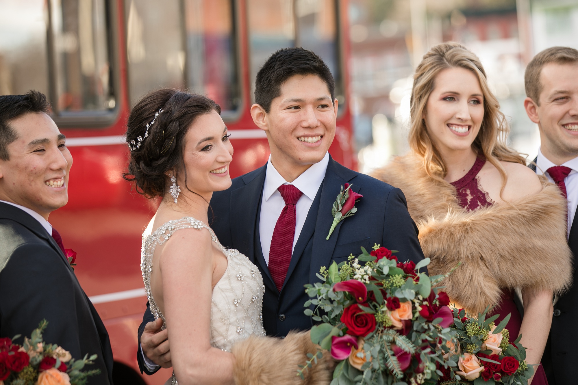 Downtown Annapolis wedding party photos