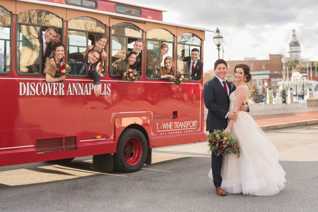 Towne Transport downtown annapolis wedding
