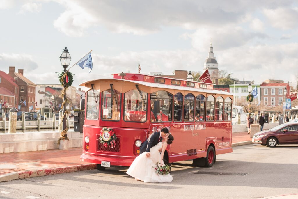 Towne Transport downtown annapolis wedding