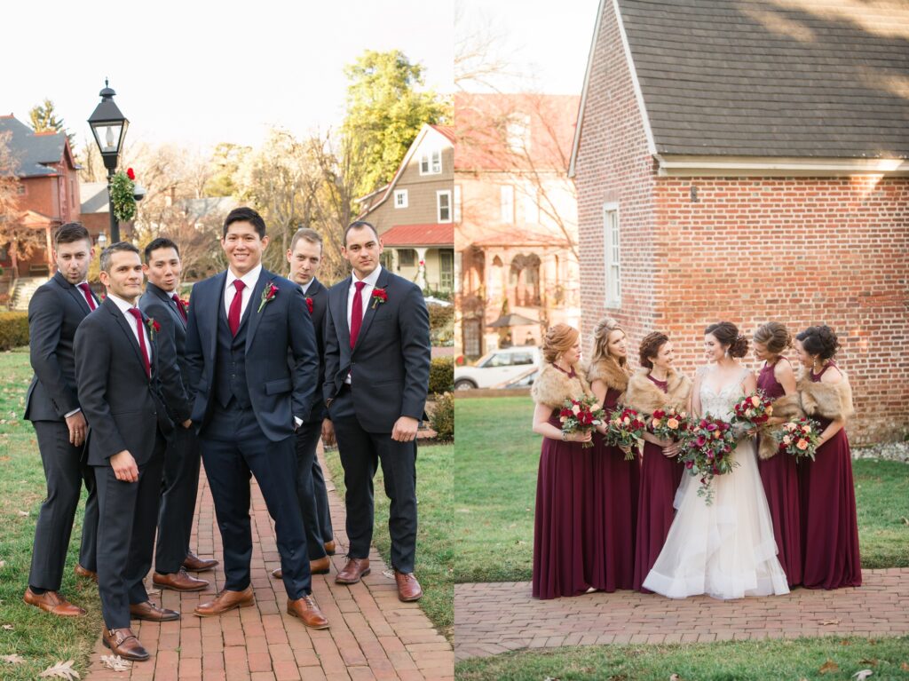 Historic Inns Governor Calvert House Wedding party