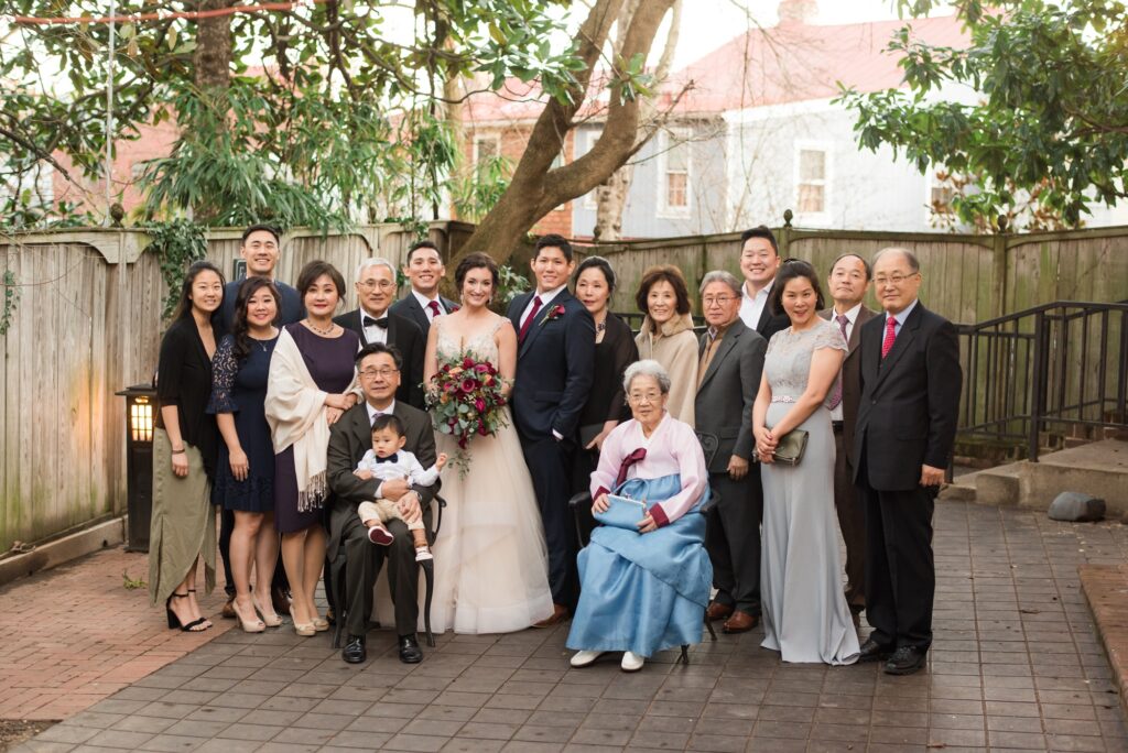 Historic Inns Governor Calvert House Wedding family photos