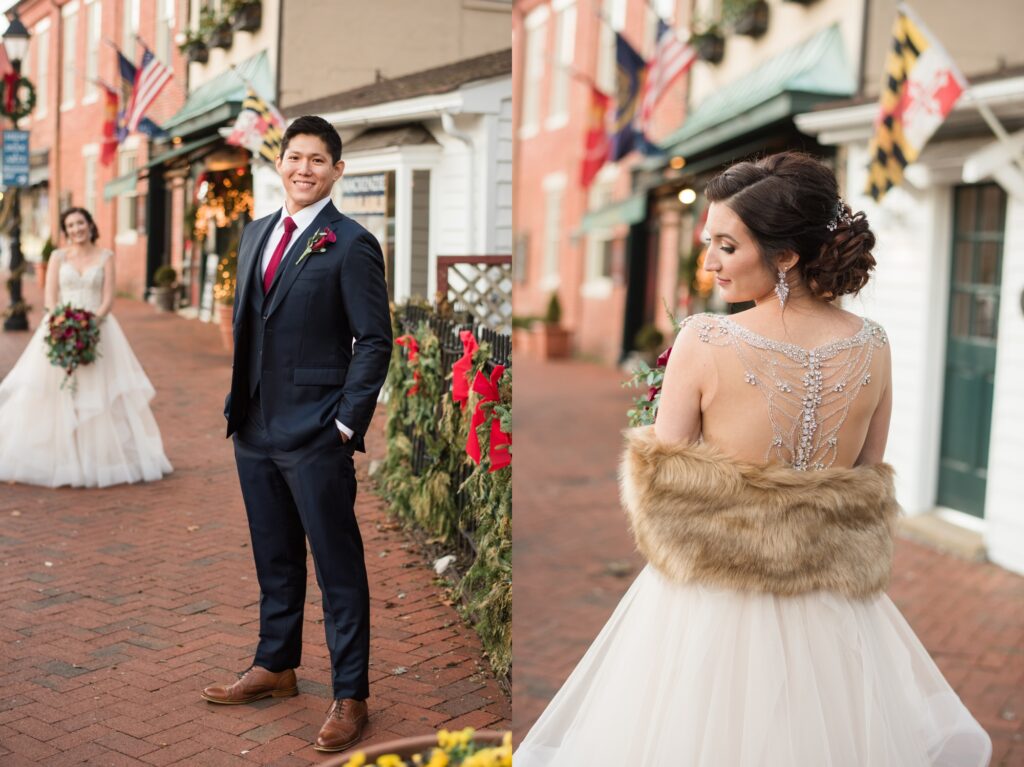 Historic Inns Governor Calvert House Wedding couple photos