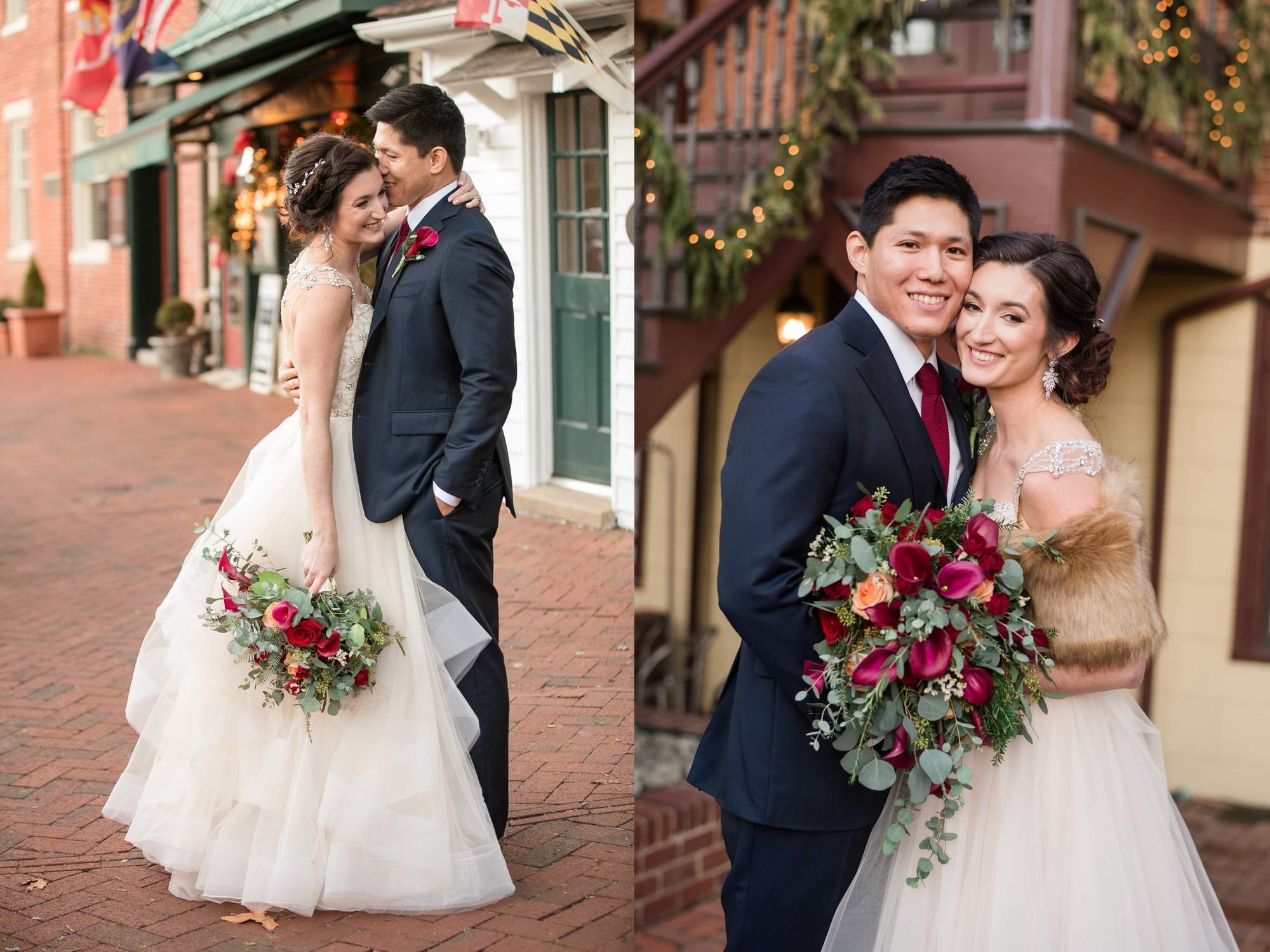 Historic Inns Governor Calvert House Wedding couple photos