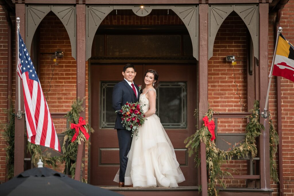 Historic Inns Governor Calvert House Wedding couple photos
