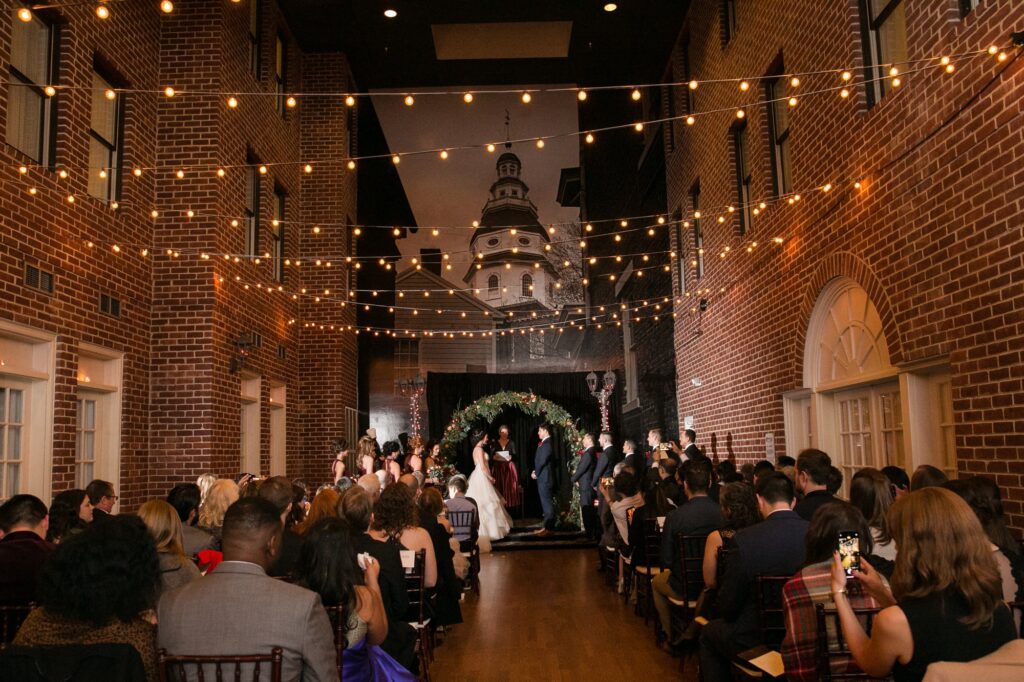 Historic Inns of Annapolis indoor Wedding ceremony
