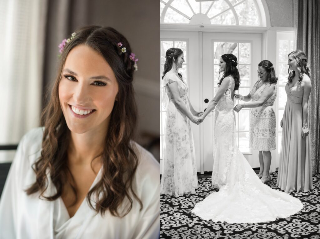 Governor Calvert House Bride getting ready