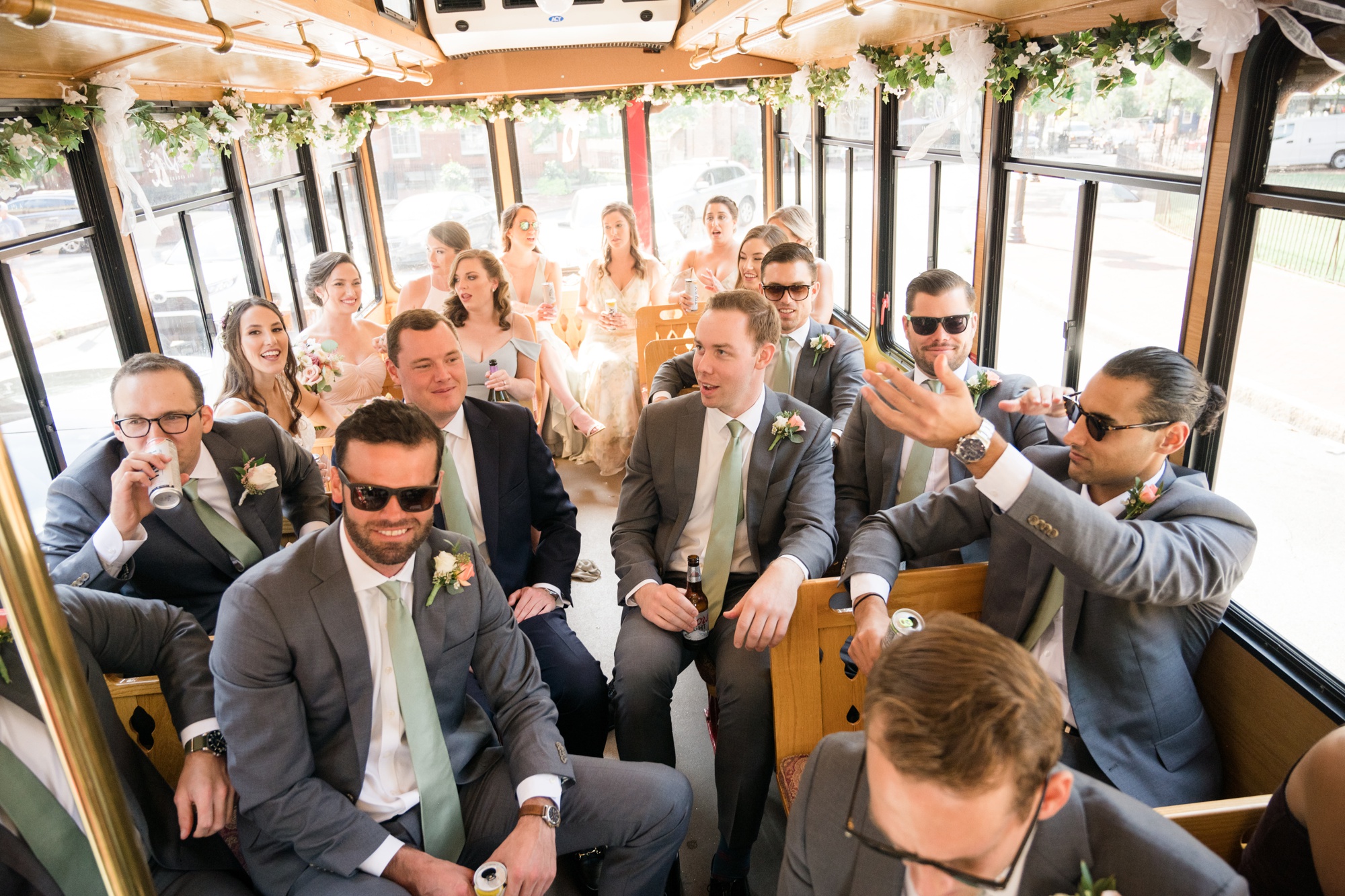 Annapolis wedding trolley transportation