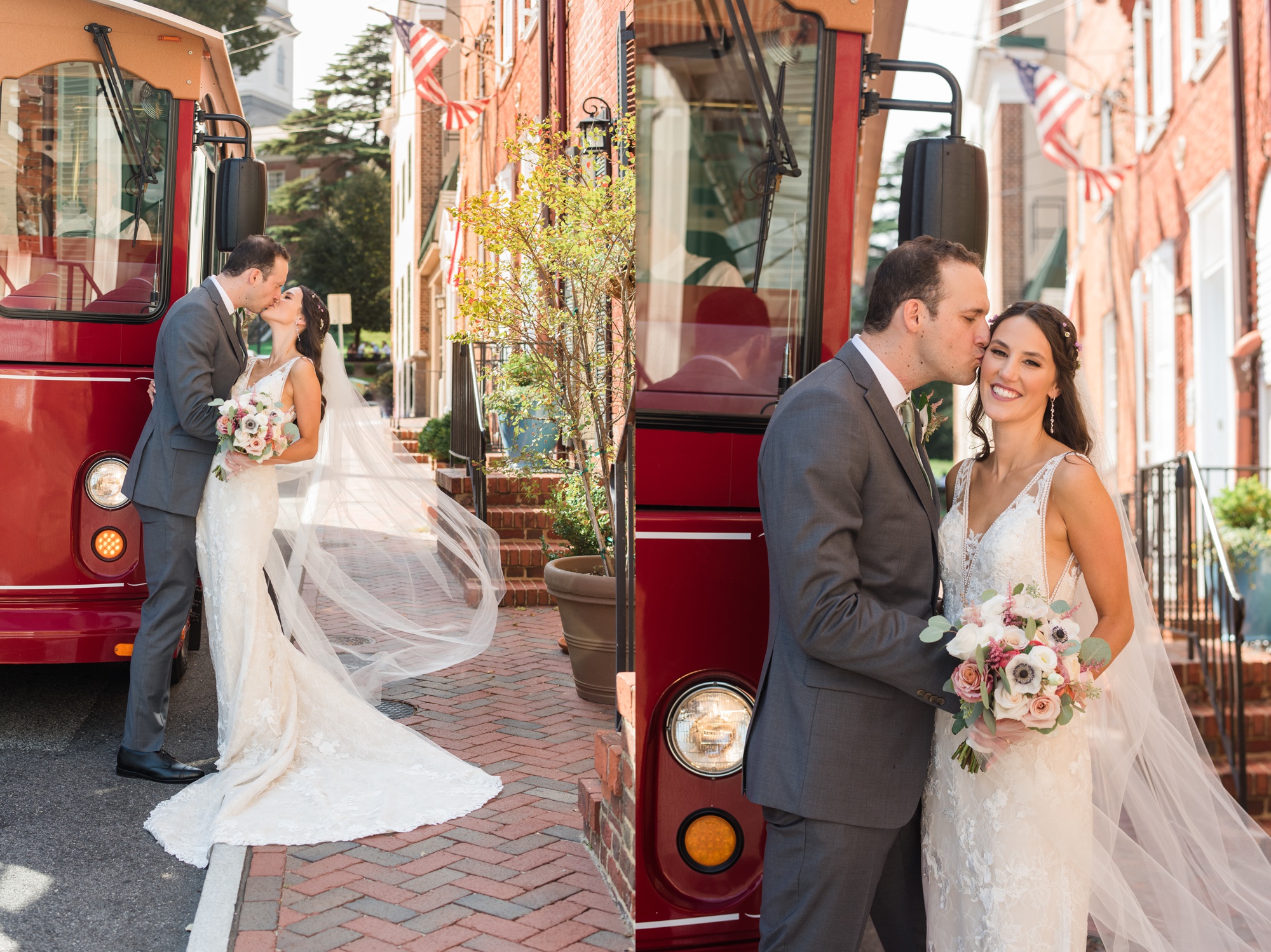 Annapolis wedding trolley