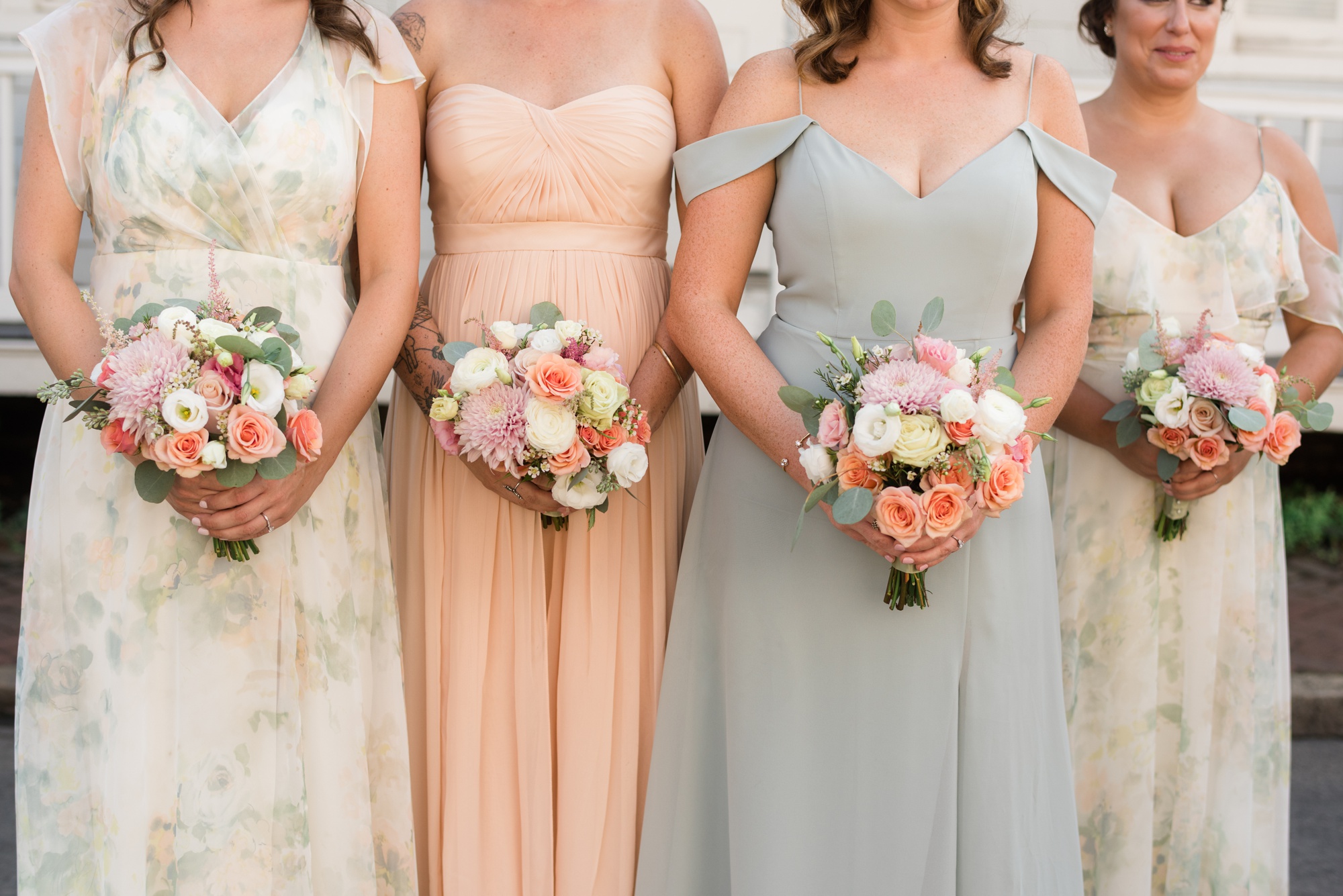 Downtown City Dock Annapolis wedding party photos