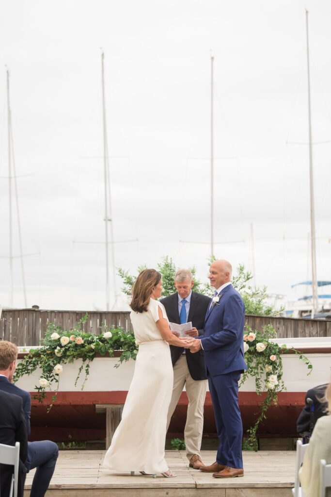 Annapolis Maritime Museum - Eastport Annapolis outdoor wedding ceremony