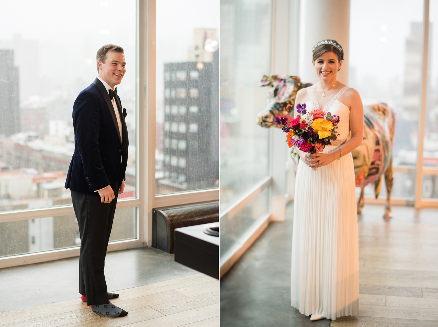 First Look Mimosa Florals NYC Hotel indigo