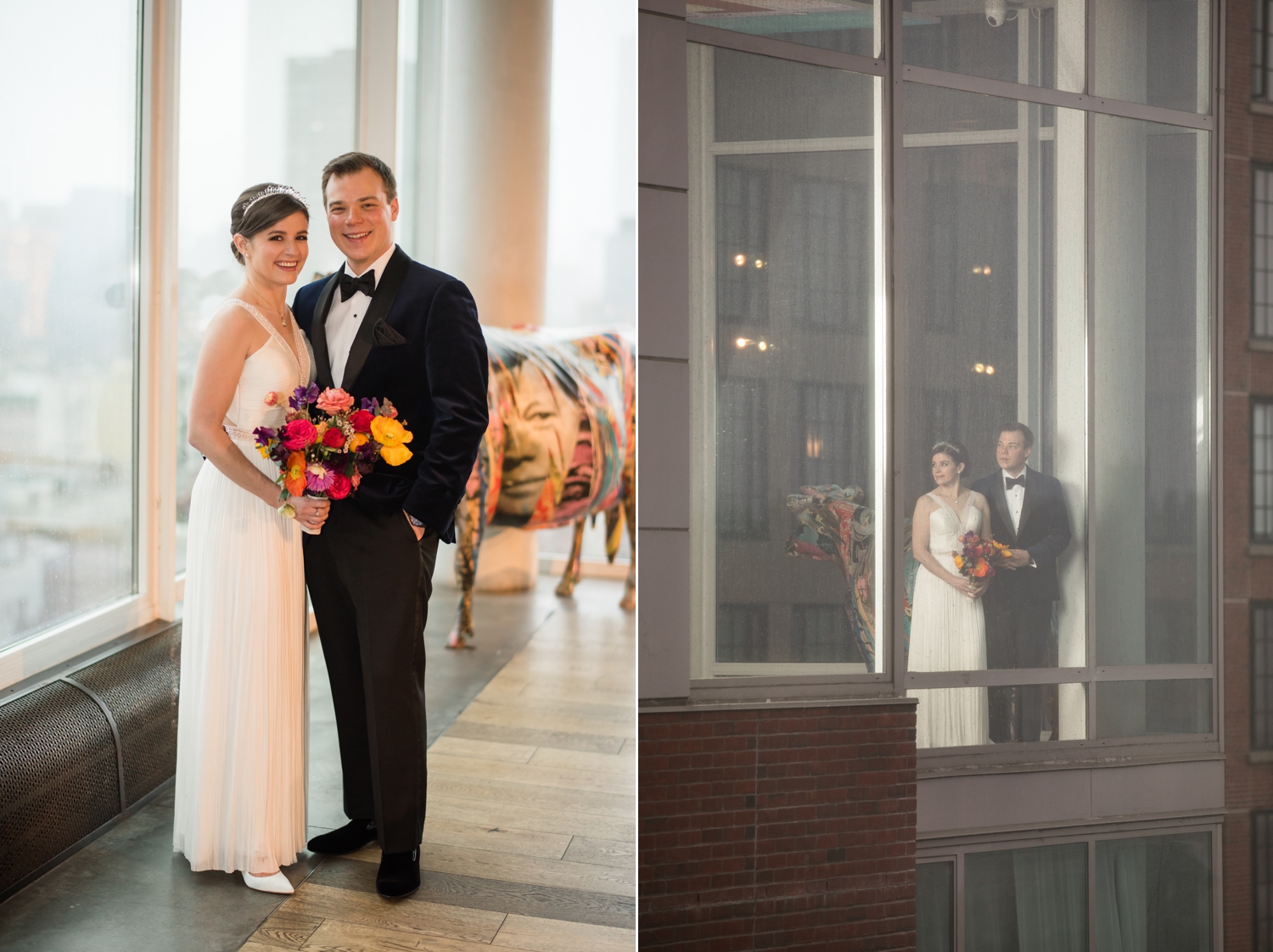 Hotel Indigo NYC destination Wedding photographer