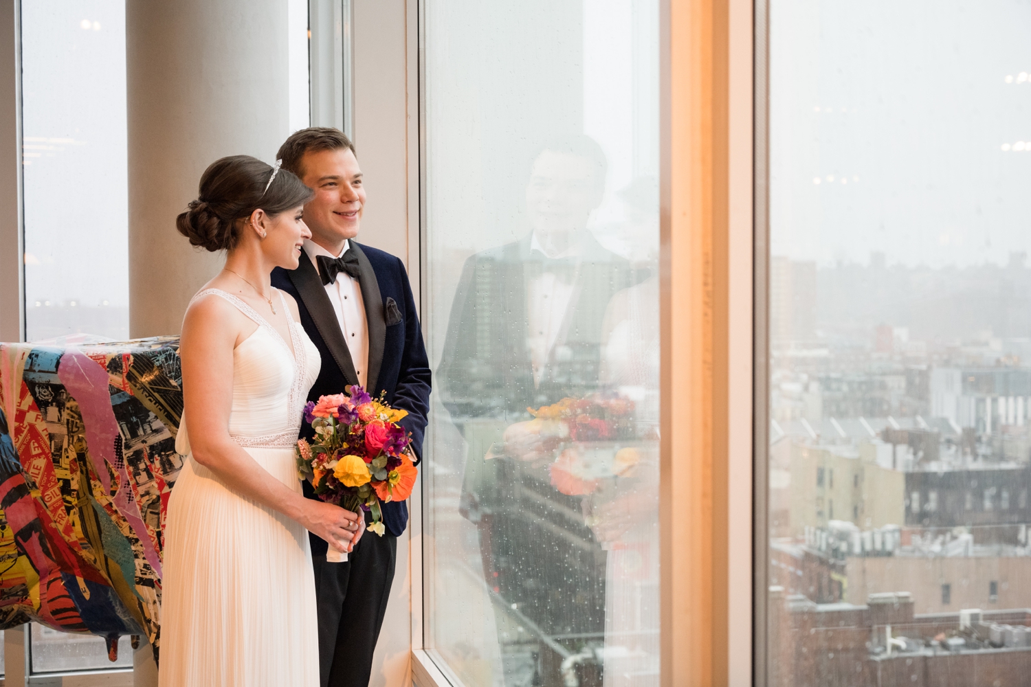 Hotel Indigo NYC destination Wedding photographer