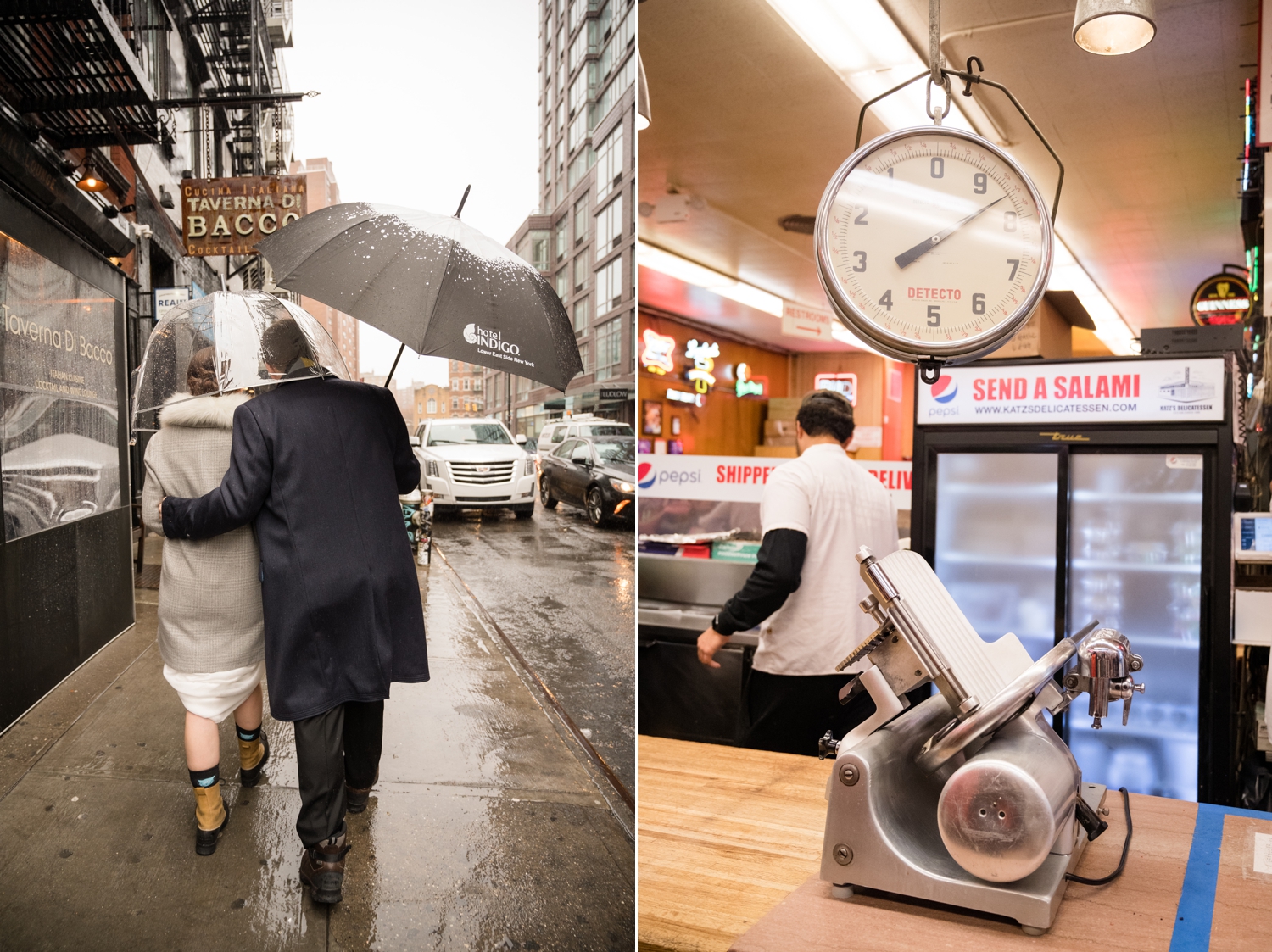 Katz's Deli NYC wedding photos