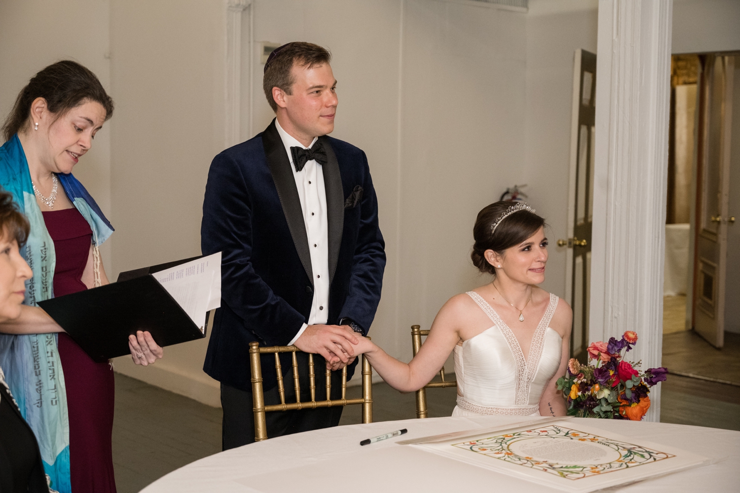 NYC wedding ceremony at Angel Orensanz