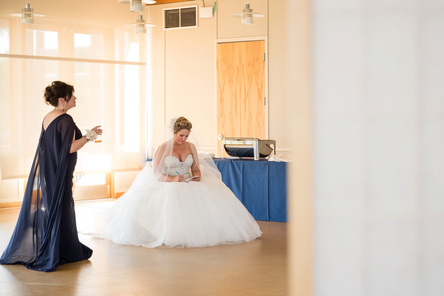 Chesapeake Bay Foundation bride getting ready