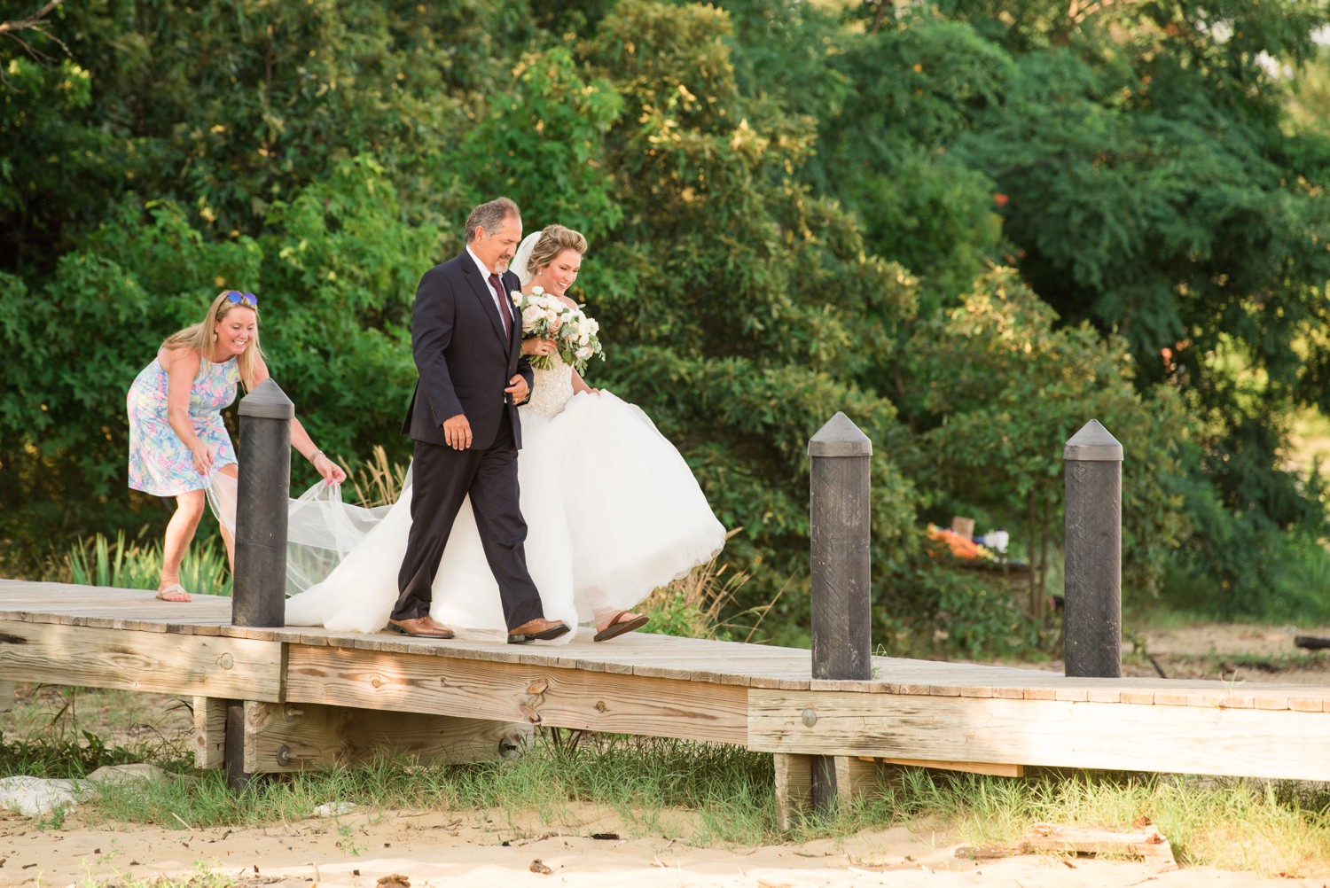 Chesapeake Bay Foundation summer wedding ceremony